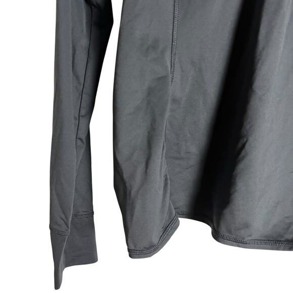 Athleta Interpid Sun Shield Gray Long Sleeve Quarter Zip Shirt Size Medium - Picture 5 of 9